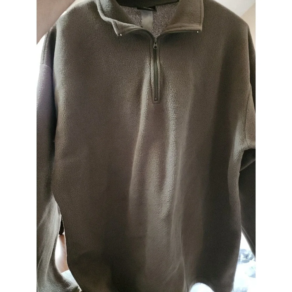 Redhead Sweater Large green Zip Neck Pullover Lightweight Men CR2 SZ L Very Nice